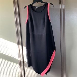 Dots Black and Neon Pink Dresss